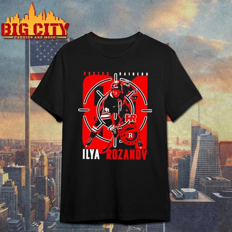 Boston Raiders Ilya Rozanov Hockey Player - Adult & Kids T-Shirts, Sweatshirts & Hoodies apparel design preview 1