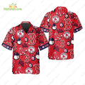 Boston Red Sox Logo Summer Hawaiian MLB Gift for Fans - Adult & Kids T-Shirts, Sweatshirts & Hoodies apparel design preview 1