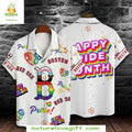 Boston Red Sox Rainbow Pride Hawaiian MLB Baseball - Adult & Kids T-Shirts, Sweatshirts & Hoodies apparel design preview 1