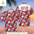 Boston Red Sox Hawaiian Floral Hibiscus MLB Baseball - Adult & Kids T-Shirts, Sweatshirts & Hoodies apparel design preview 1