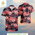 Boston Red Sox Hawaiian Sunset Palms Logo Stylish - Adult & Kids T-Shirts, Sweatshirts & Hoodies apparel design preview 1