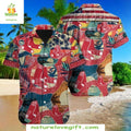 Boston Red Sox Hawaiian Tropical Personalized MLB - Adult & Kids T-Shirts, Sweatshirts & Hoodies apparel design preview 1