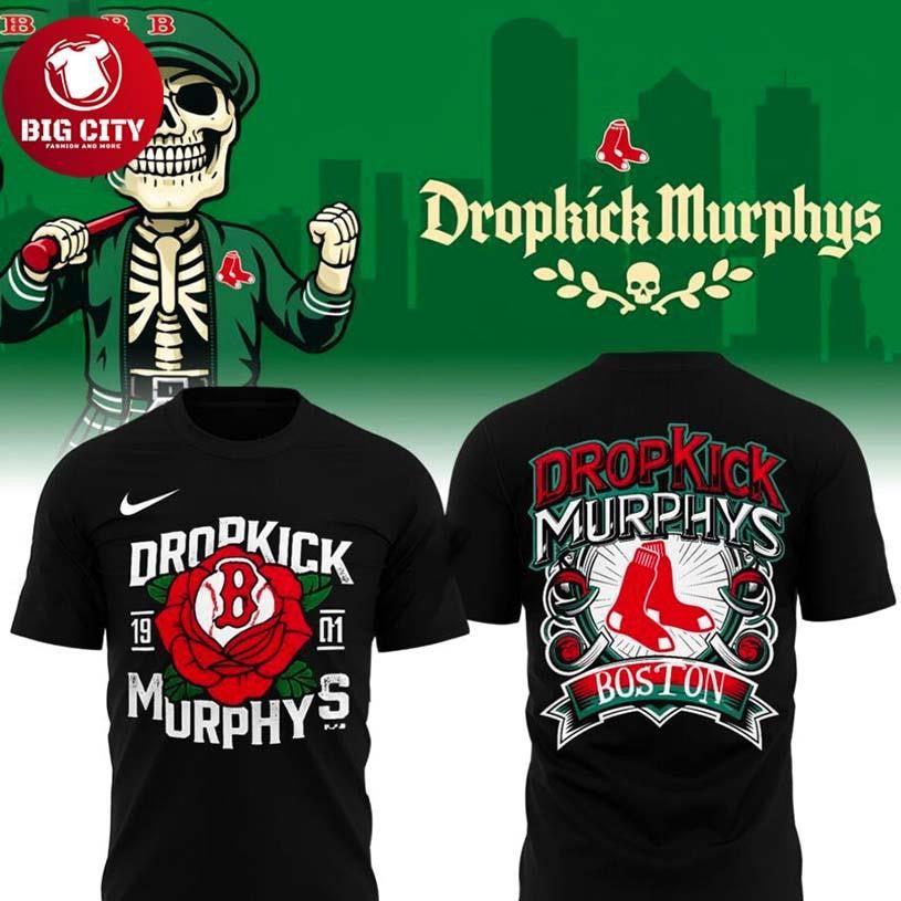 Boston Red Sox x Dropkick Murphys Two Sided - Adult & Kids T-Shirts, Sweatshirts & Hoodies apparel design preview 1