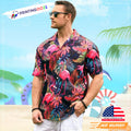 Botanical Flamingo Hawaiian - Adult & Kids T-Shirts, Sweatshirts & Hoodies apparel design preview 1