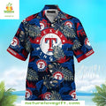 Texas Rangers Hawaiian Tropical Botanical Pitch MLB - Adult & Kids T-Shirts, Sweatshirts & Hoodies apparel design preview 1