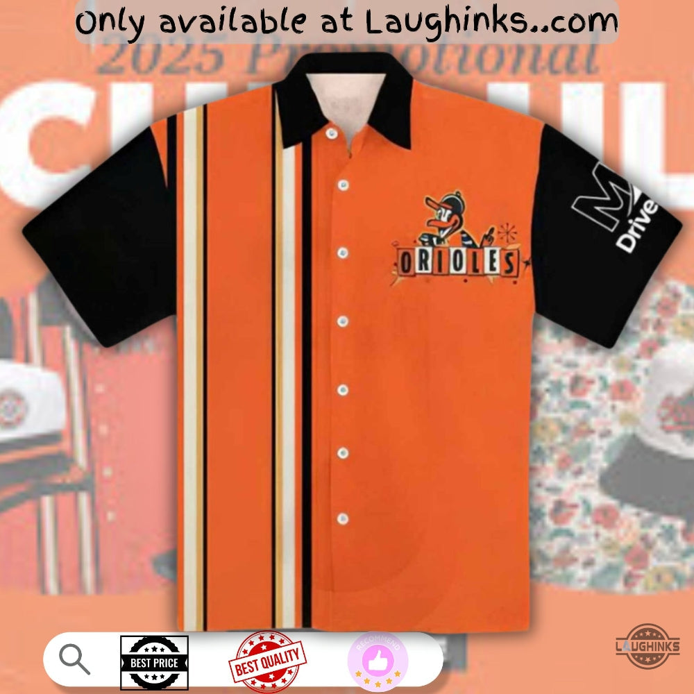 Bowling Baltimore Orioles Hawaiian Giveaway 2025 - Adult & Kids T-Shirts, Sweatshirts & Hoodies apparel design preview 1