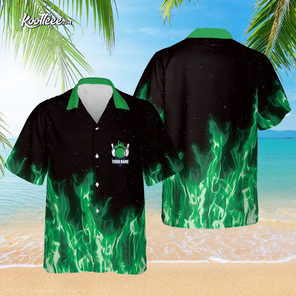 Bowling Green Flame Magic Fire Personalized Hawaiian - Adult & Kids T-Shirts, Sweatshirts & Hoodies apparel design preview 1