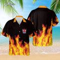 Bowling Magic Flame Fire Custom Hawaiian - Adult & Kids T-Shirts, Sweatshirts & Hoodies apparel design preview 1