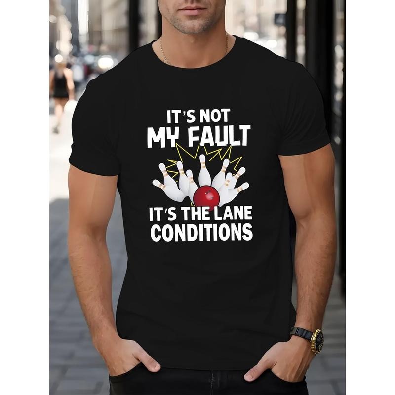 Bowling Summer Short Sleeved Printed Bottoming Male - Adult & Kids T-Shirts, Sweatshirts & Hoodies apparel design preview 1