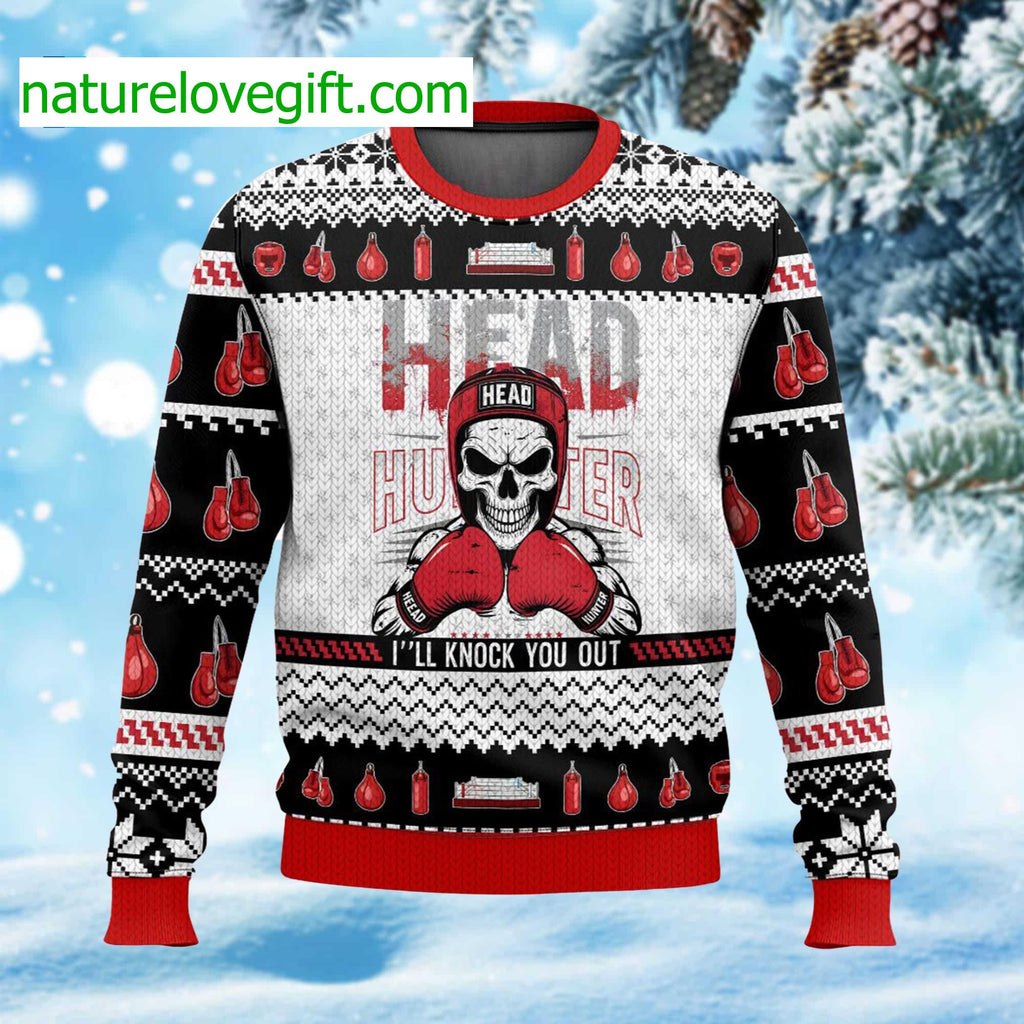 Santa Funny Festive Holiday Party Jumper Ugly Christmas Sweater - Holiday Gift product image 4
