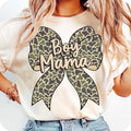 Boy Mama Camo Coquette Bow Mom Mothers - Adult & Kids T-Shirts, Sweatshirts & Hoodies apparel design preview 1