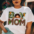 Boy Mom Melanin Leopard Black Mama African American - Adult & Kids T-Shirts, Sweatshirts & Hoodies apparel design preview 1