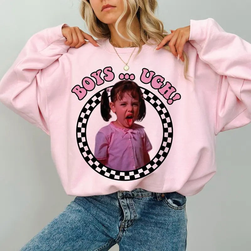 Ugh Funny Valentines 90'S Movie Retro Hippie Groovy - Adult & Kids T-Shirts, Sweatshirts & Hoodies apparel design preview 1