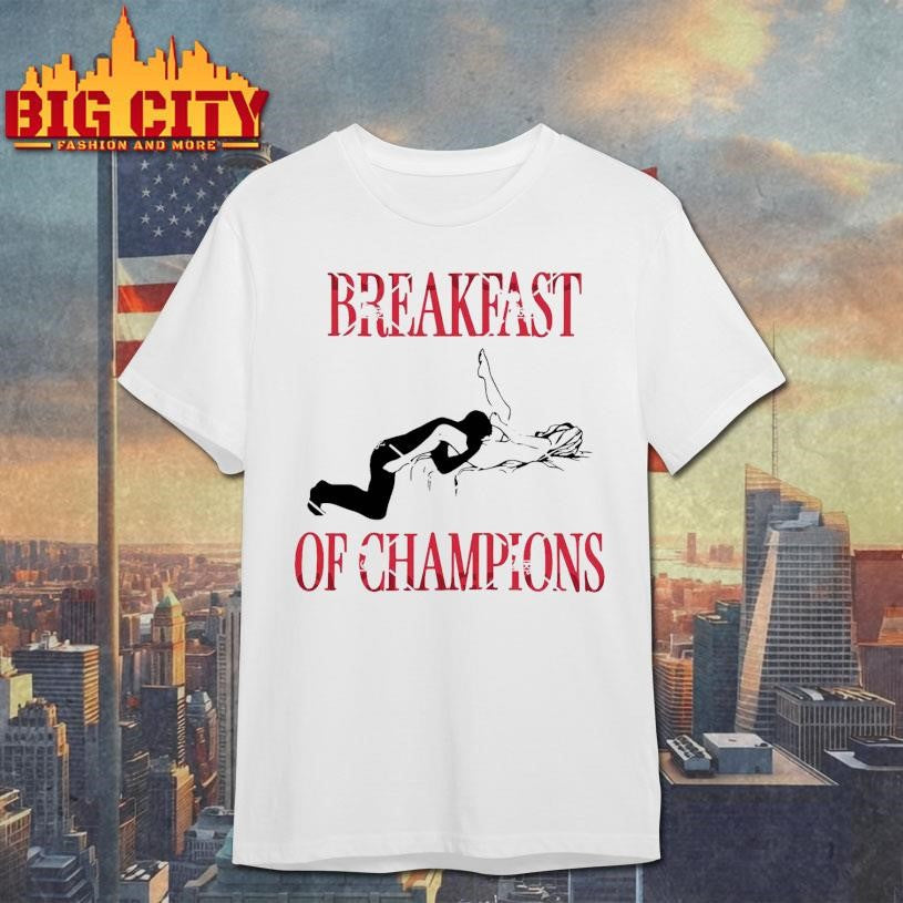 Breakfast of Champions Funny Quote - Adult & Kids T-Shirts, Sweatshirts & Hoodies apparel design preview 1