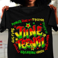 Breaking Every Chain Juneteenth Since 1865 Black - Adult & Kids T-Shirts, Sweatshirts & Hoodies apparel design preview 1