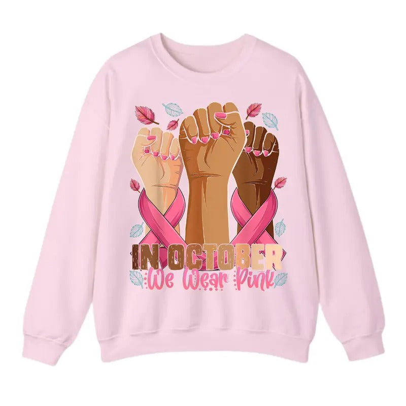 Breast Cancer Awareness Month October We Pink 2024 - Adult & Kids T-Shirts, Sweatshirts & Hoodies apparel design preview 1