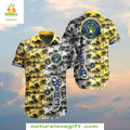 Milwaukee Brewers Hawaiian Tropical Palm Baseball - Adult & Kids T-Shirts, Sweatshirts & Hoodies apparel design preview 1