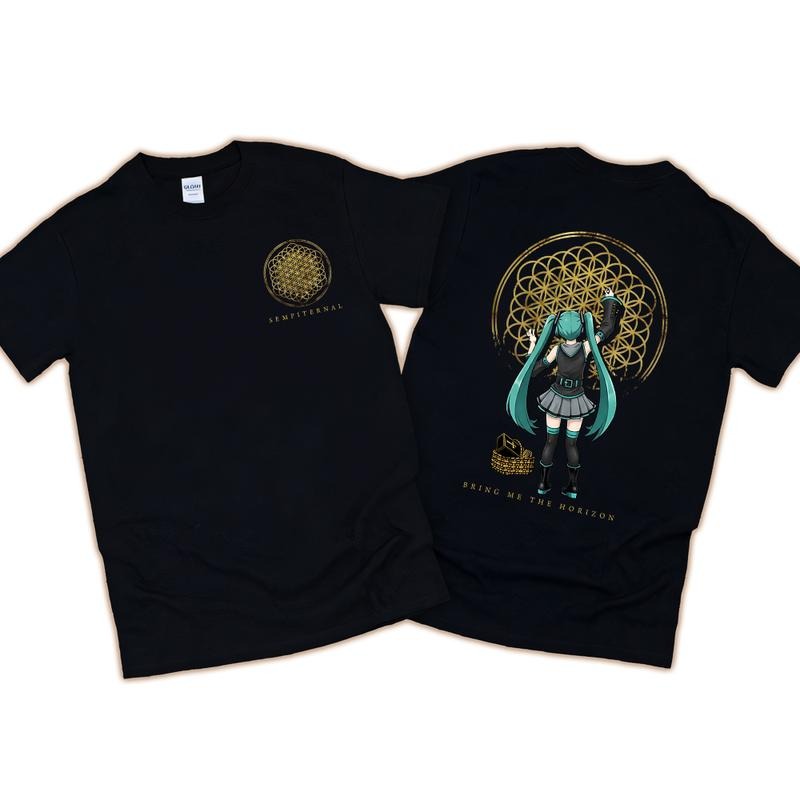 Bring Me Vocaloid Myku Horizon Rock - Adult & Kids T-Shirts, Sweatshirts & Hoodies apparel design preview 1