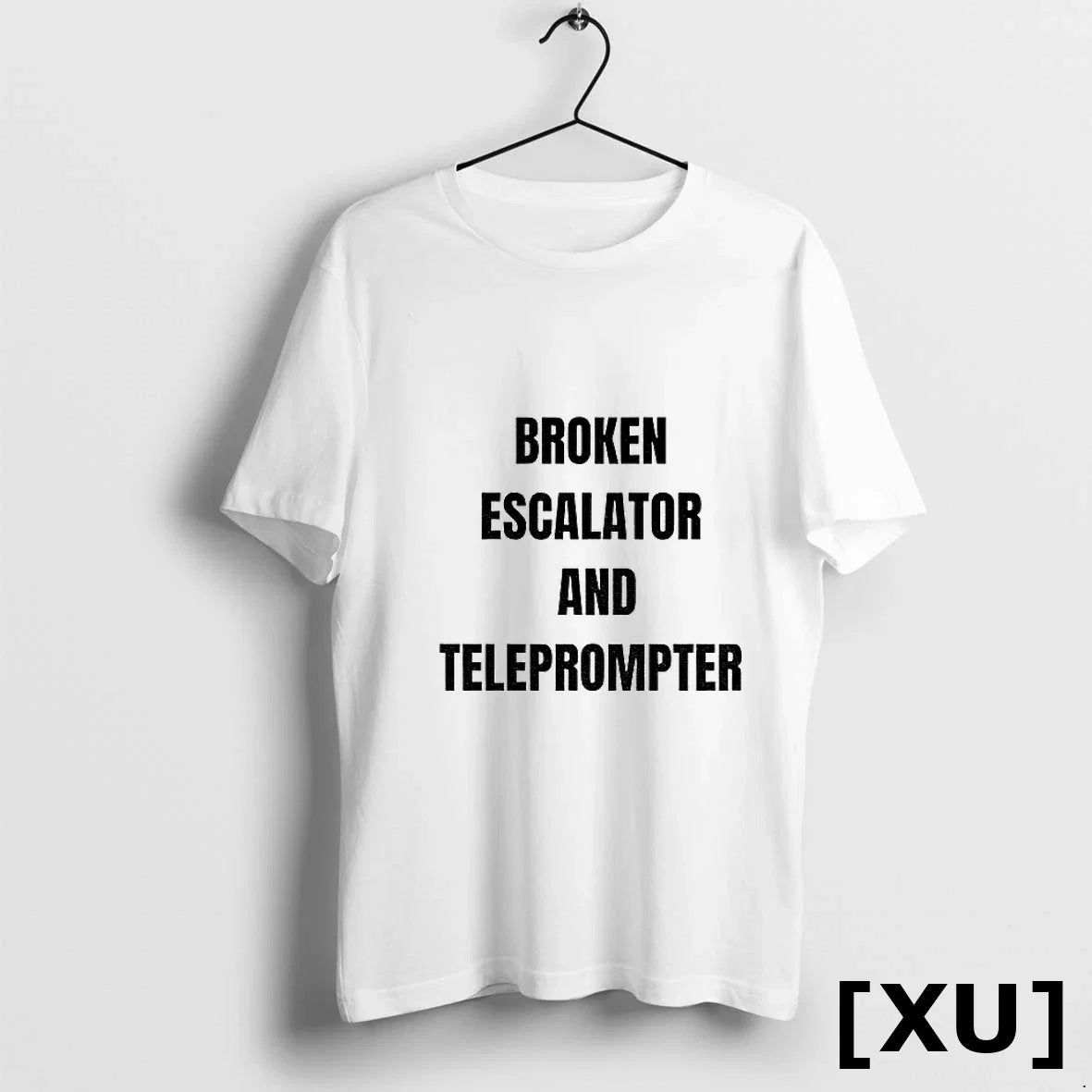 Broken Escalator And Teleprompter Funny Trump Sweater - Adult & Kids T-Shirts, Sweatshirts & Hoodies apparel design preview 1