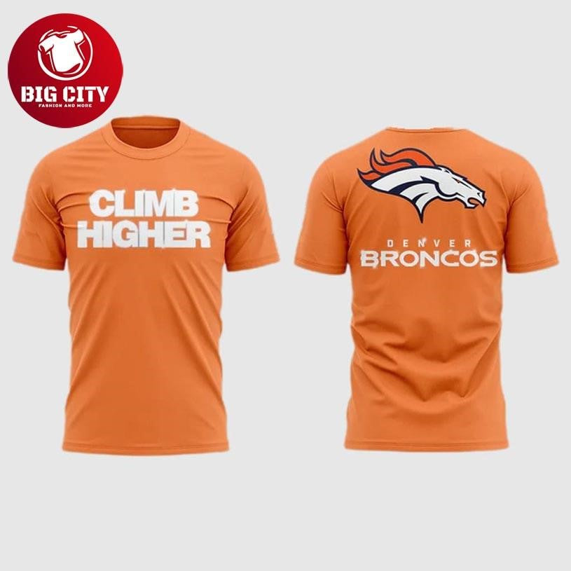 Broncos Climb Higher 2026 Two Sided - Adult & Kids T-Shirts, Sweatshirts & Hoodies apparel design preview 1
