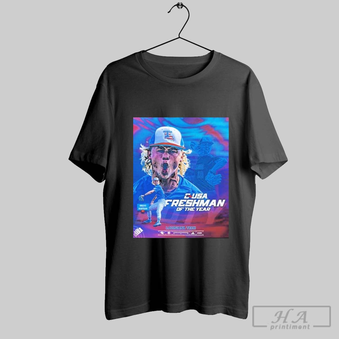 Brooks Roberson Has Been Named 2025 Conference Usa - Adult & Kids T-Shirts, Sweatshirts & Hoodies apparel design preview 1