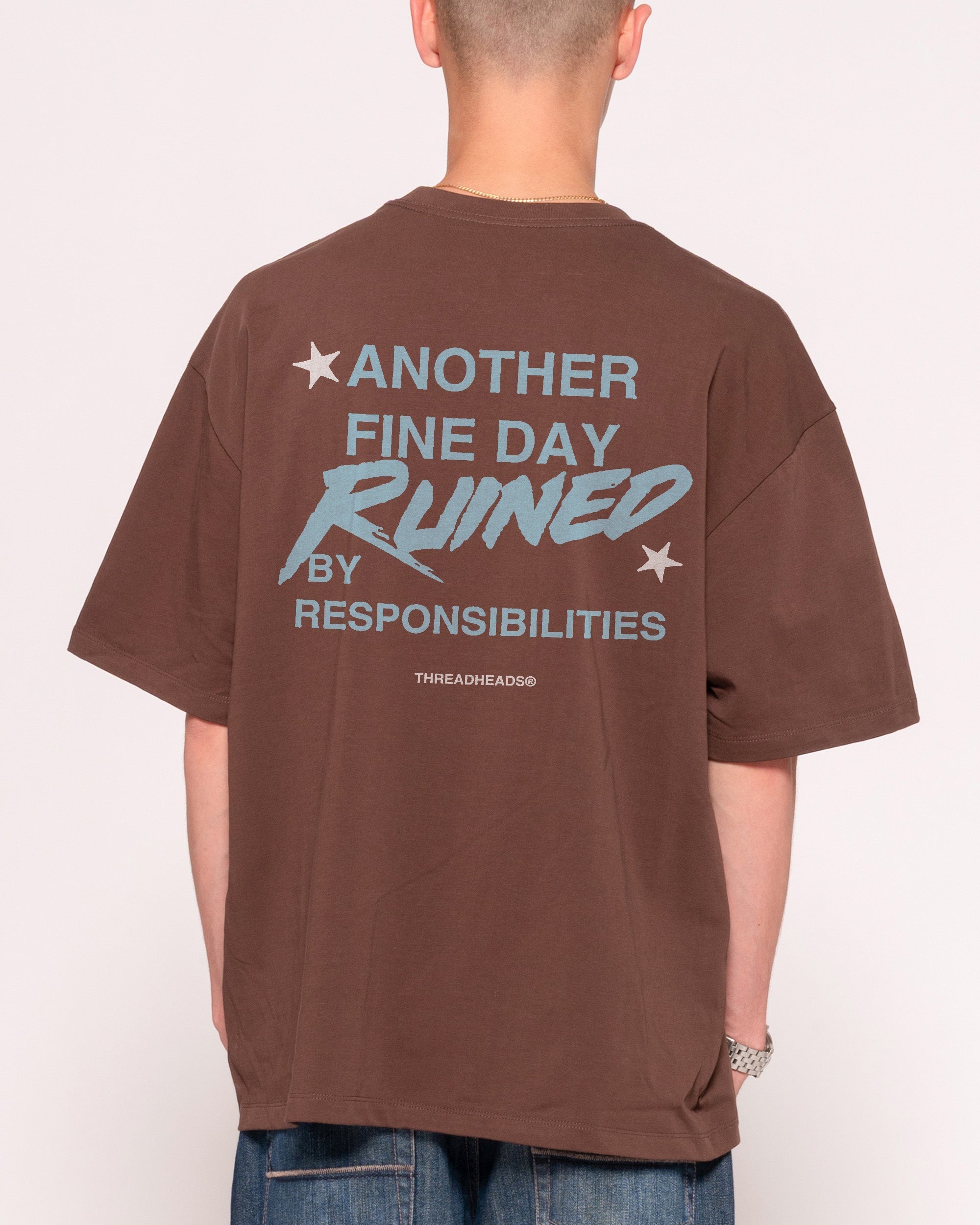 Another Fine Day Ruined Oversized - Adult & Kids T-Shirts, Sweatshirts & Hoodies apparel design preview 1