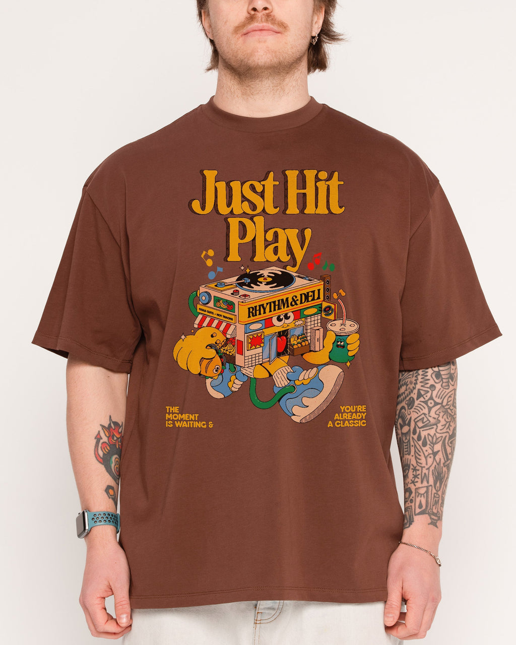 Just Hit Play Oversized - Adult & Kids T-Shirts, Sweatshirts & Hoodies apparel design preview 1
