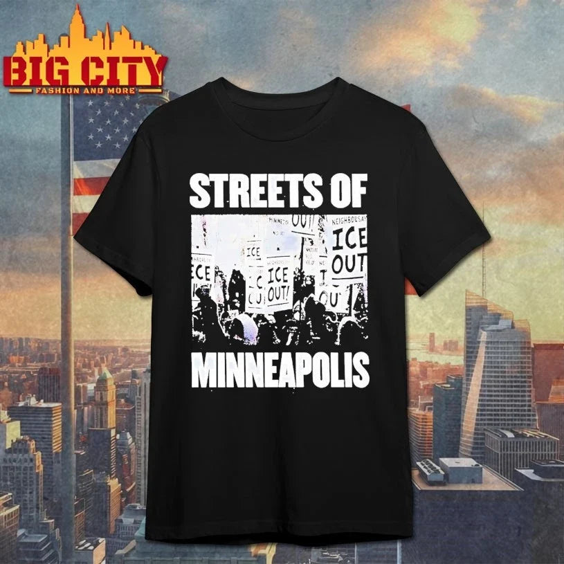 Bruce Springsteen Streets Of Minneapolis ICE Out - Adult & Kids T-Shirts, Sweatshirts & Hoodies apparel design preview 1