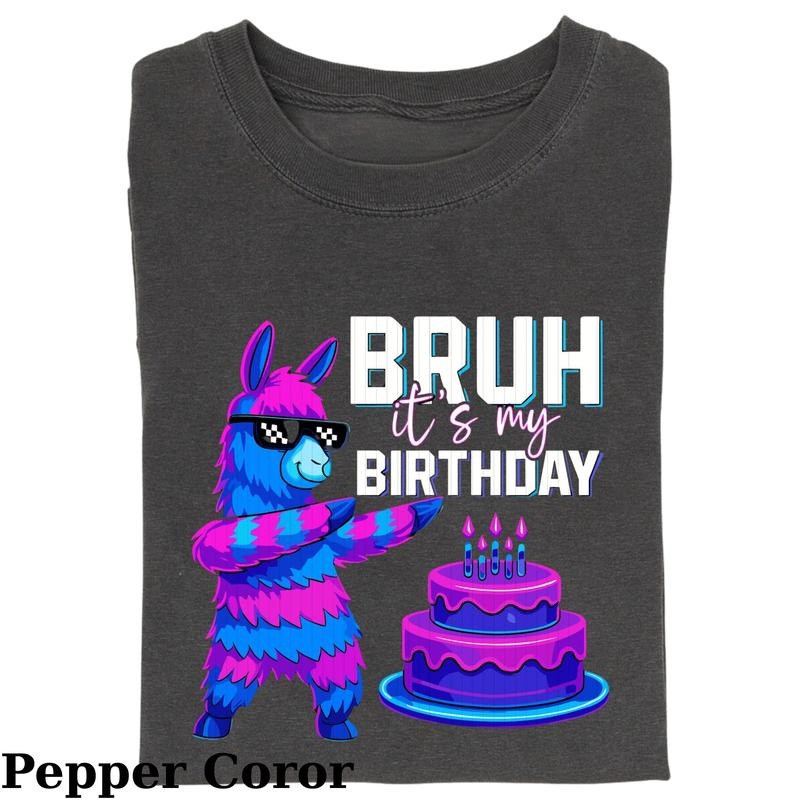 Bruh My Llama Pinata Boy Girl Family Party Bday Funny - Adult & Kids T-Shirts, Sweatshirts & Hoodies apparel design preview 1