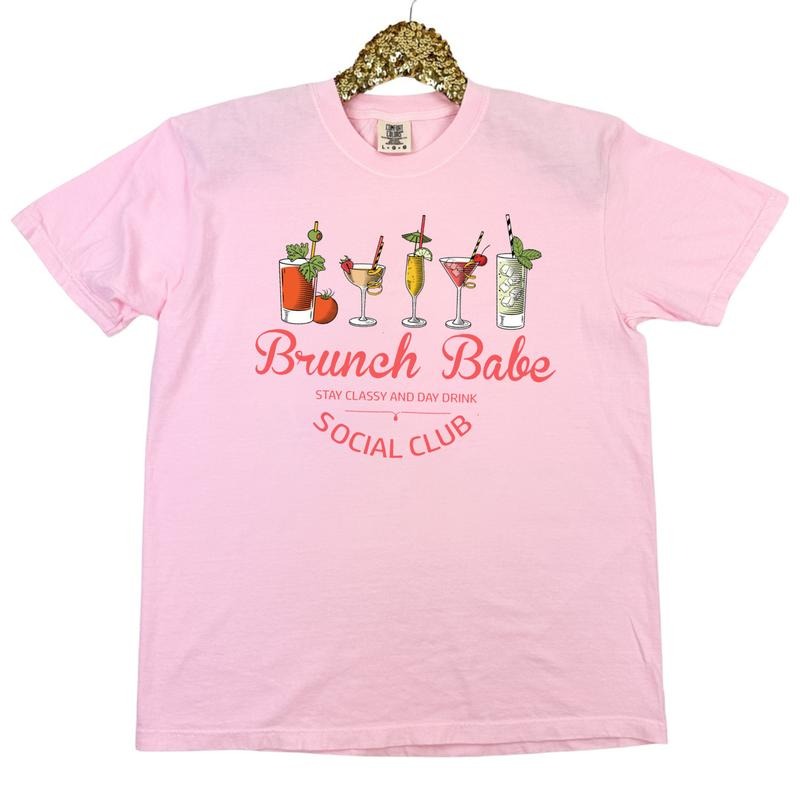 Brunch Babe Club Comfort Colors - Adult & Kids T-Shirts, Sweatshirts & Hoodies apparel design preview 1