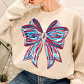 Brushstroke 4th July Coquette Memorial Day America - Adult & Kids T-Shirts, Sweatshirts & Hoodies apparel design preview 1