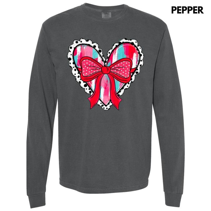 Brushstroke Coquette Heart Comfort Colors - Adult & Kids T-Shirts, Sweatshirts & Hoodies apparel design preview 1