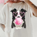 Bubblegum Border Collie Relaxed Fit Printed USA - Adult & Kids T-Shirts, Sweatshirts & Hoodies apparel design preview 1