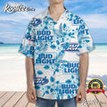 Bud Light Flowers Pattern Beer Lover Hawaiian - Adult & Kids T-Shirts, Sweatshirts & Hoodies apparel design preview 1
