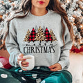 Buffalo Plaid Merry Family .Matching Cotton - Adult & Kids T-Shirts, Sweatshirts & Hoodies apparel design preview 1