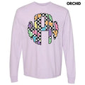 Bunny Checkered Monogram Comfort Colors 'NLB' - Adult & Kids T-Shirts, Sweatshirts & Hoodies apparel design preview 1