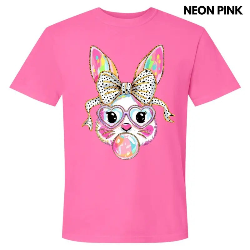 Bunny Coquette Brushstroke Comfort Colors - Adult & Kids T-Shirts, Sweatshirts & Hoodies apparel design preview 1