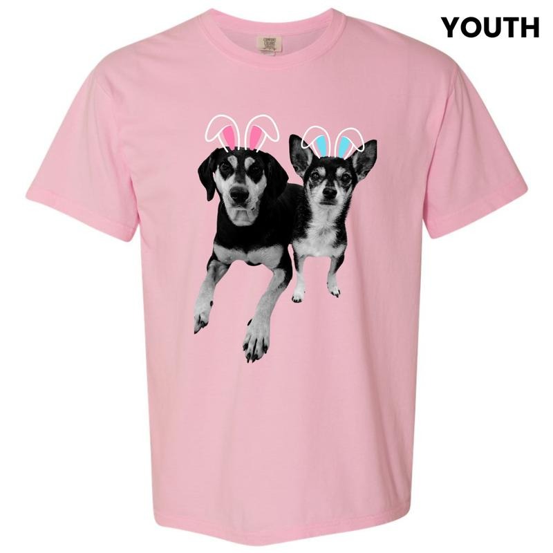 Bunny Ear Custom Comfort Colors 'NLB' - Adult & Kids T-Shirts, Sweatshirts & Hoodies apparel design preview 1