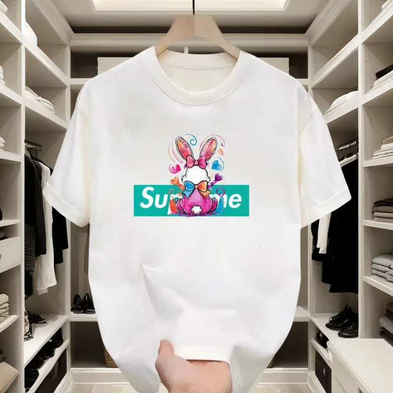 Bunny Trend! Soft Lightweight Prints Spring Outings - Adult & Kids T-Shirts, Sweatshirts & Hoodies apparel design preview 1