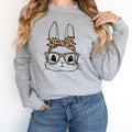 Bunny Leopard Bandana Easter Cute Rabbit Glasses - Adult & Kids T-Shirts, Sweatshirts & Hoodies apparel design preview 1