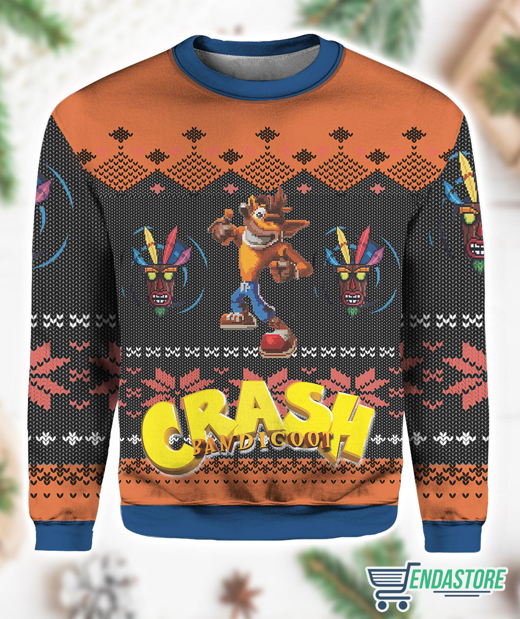 Crash Bandicoot Alt 3D Ugly Christmas Sweater - Holiday Gift product image 2