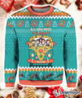 All You Need Is Love Hippie Peace 3D Christmas Sweater - Holiday Gift product image