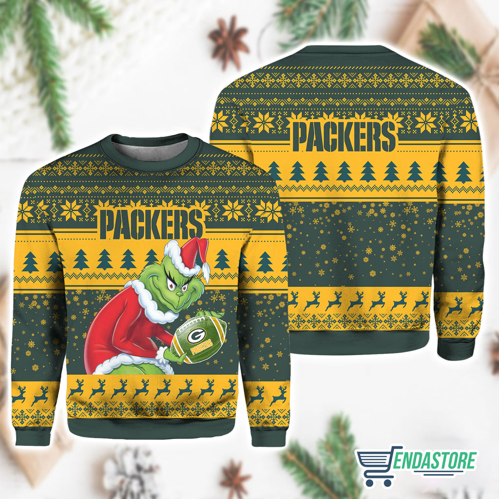 Grnch Packers 3D Ugly Christmas Sweater - Holiday Gift product image 3