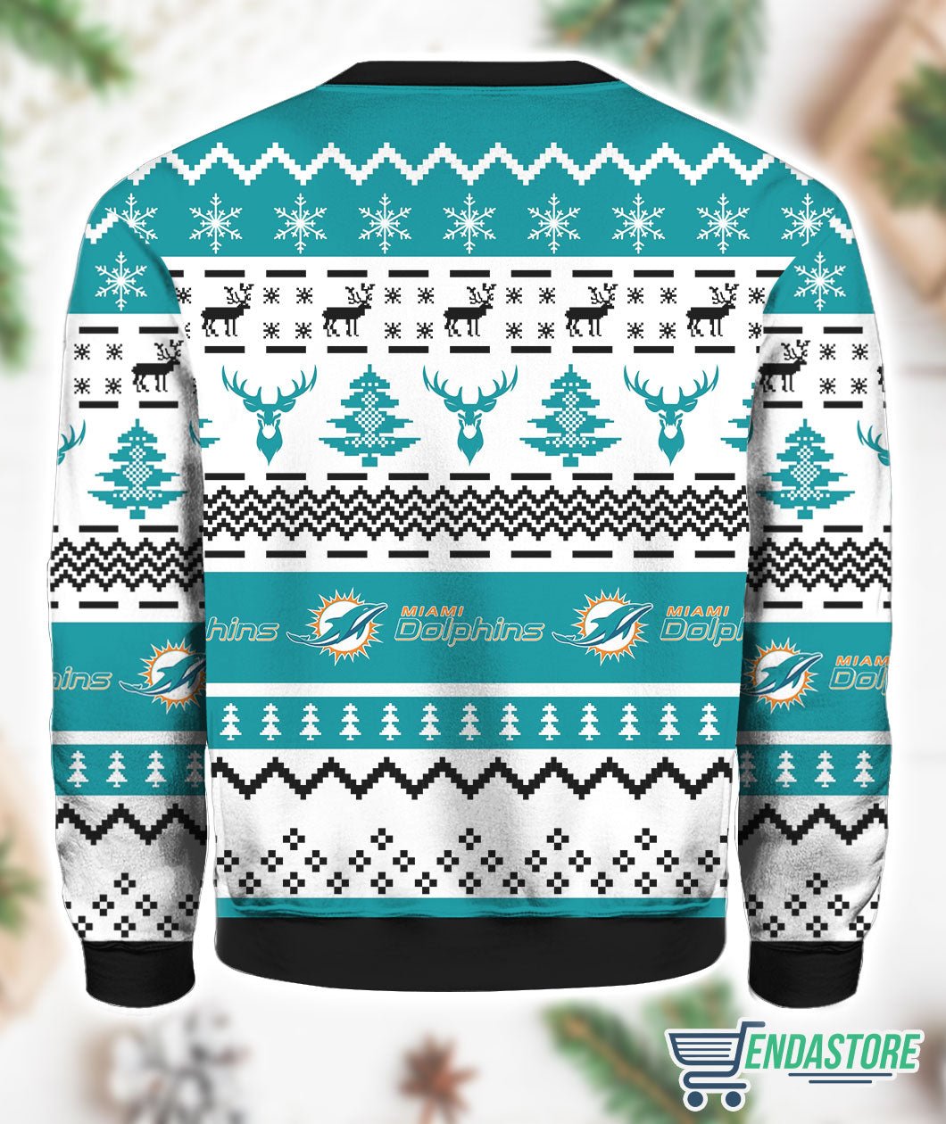Miami Dolphins Funny Football Team 3D Ugly Christmas Sweater - Holiday Gift product image 3