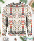 Nutcracker Print Contrast Paneled Sweatshirt 3D Sweater - Gift Idea product image