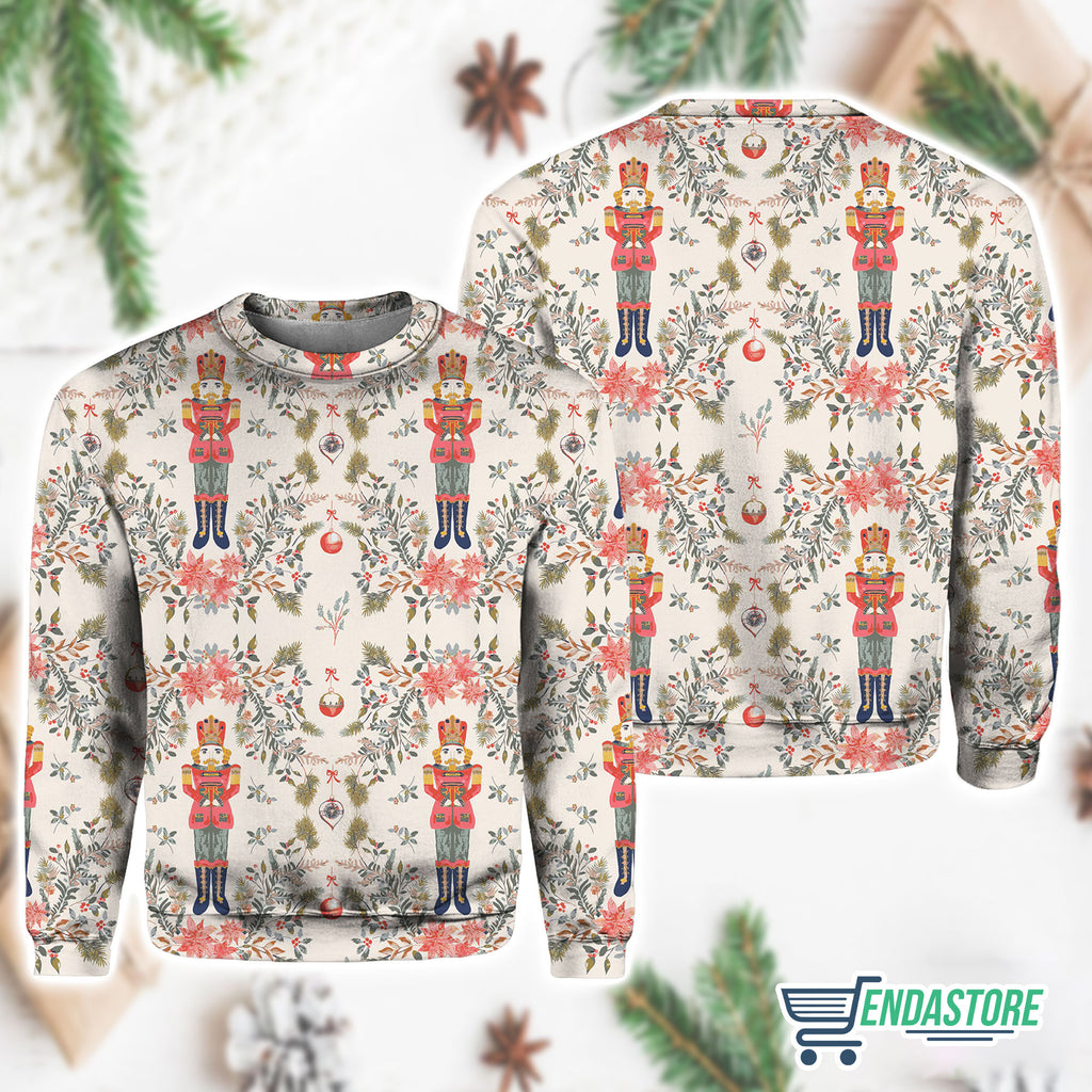 Nutcracker Print Contrast Paneled Sweatshirt 3D Sweater - Gift Idea product image 3