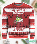 Dr Pepper Grnch All I Need Is Soda It Is Too Peopley Outside 3D Ugly Christmas Sweater - Holiday Gift product image 2