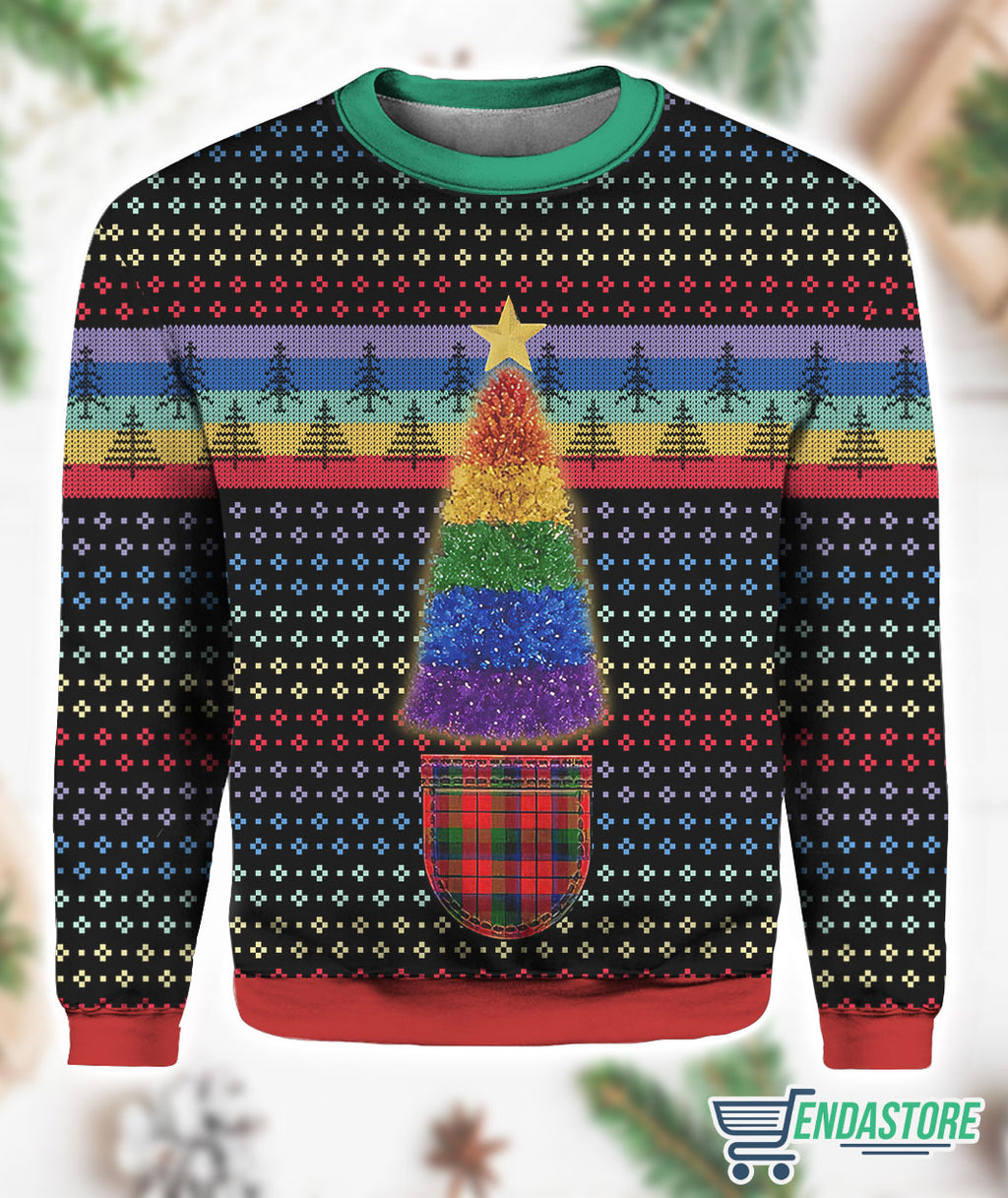 LGBT Christmas Tree 3D Christmas Sweater - Holiday Gift product image
