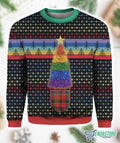 LGBT Christmas Tree 3D Christmas Sweater - Holiday Gift product image