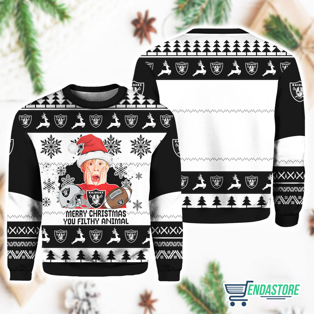 Las Vegas Raider Home Alone 3D Ugly Christmas Sweater - Holiday Gift product image